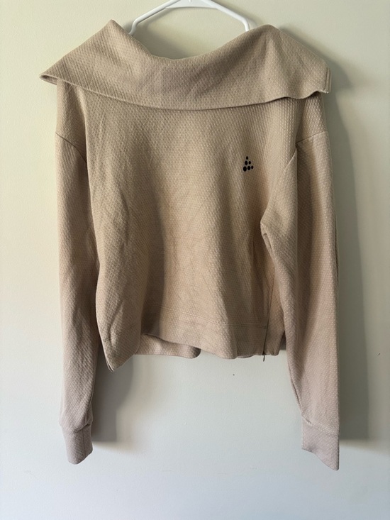 Craft Women’s Half-Zip Sweater in Beige Size Small - Picture 6 of 7